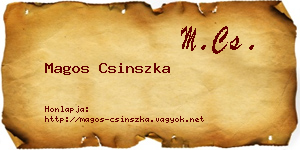 Magos Csinszka névjegykártya
